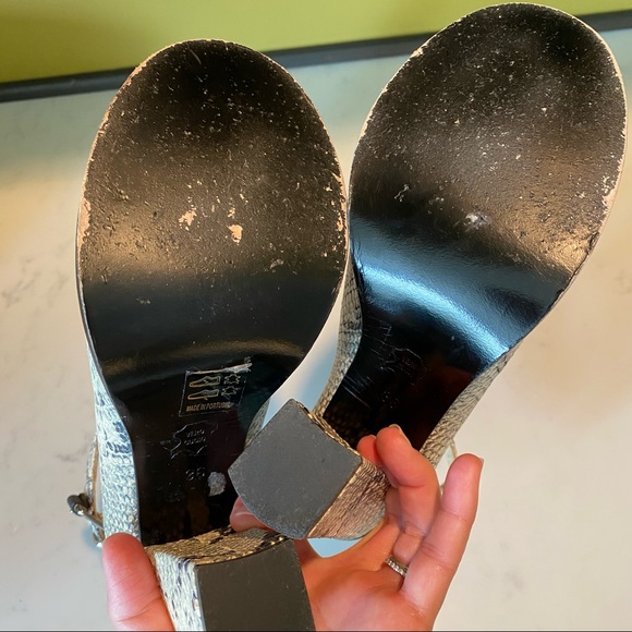 THAKOON ADDITION Reptile Pattern Peep-Toe Heels Size 36 - Picture 10 of 10